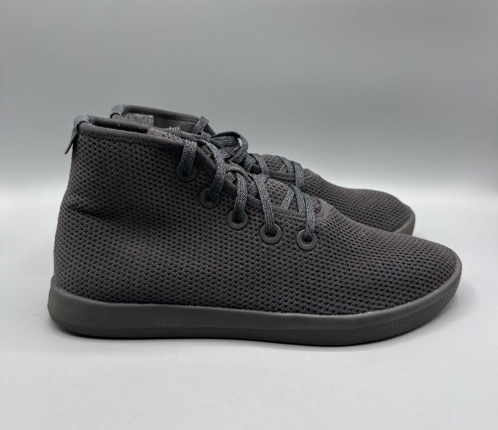 Allbirds Shoes Mens Tree Toppers High Top Sneakers Gray Mesh Comfort Size 10